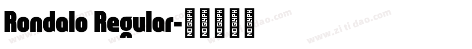 Rondalo Regular字体转换